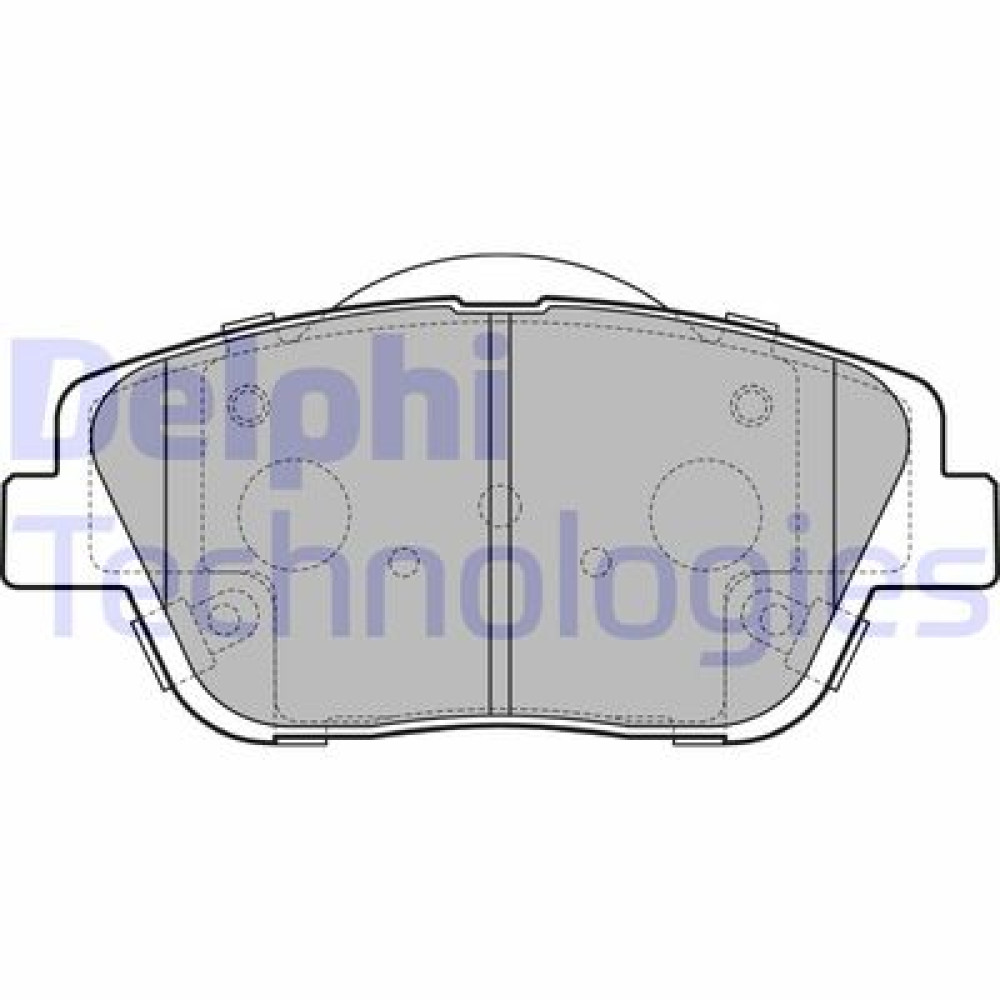 Комплект тормозных колодок из 4 шт. дисков DELPHI lp2688