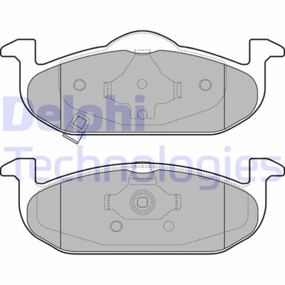 Комплект гальмівних колодок - дискові DELPHI lp2695