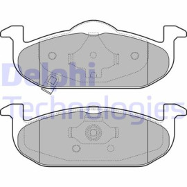 Комплект гальмівних колодок - дискові DELPHI lp2695