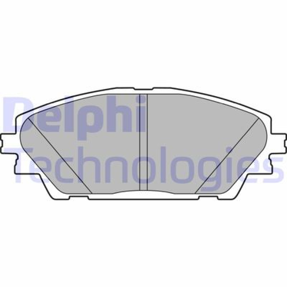 Комплект тормозных колодок из 4 шт. дисков DELPHI lp2701