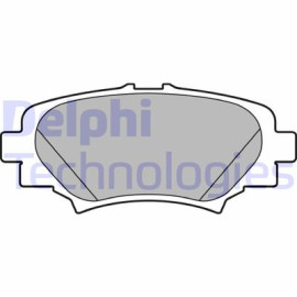 DELPHI lp2702 Комплект тормозных колодок из 4 шт. дисков DELPHI lp2702