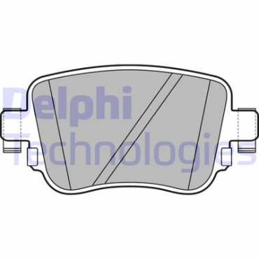 Комплект гальмівних колодок з 4 шт. дисків DELPHI lp2709