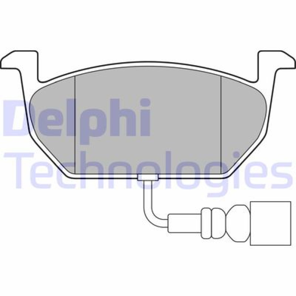 Комплект гальмівних колодок з 4 шт. дисків DELPHI lp3146