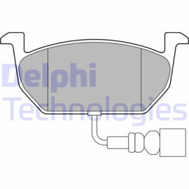 Комплект гальмівних колодок з 4 шт. дисків DELPHI lp3146