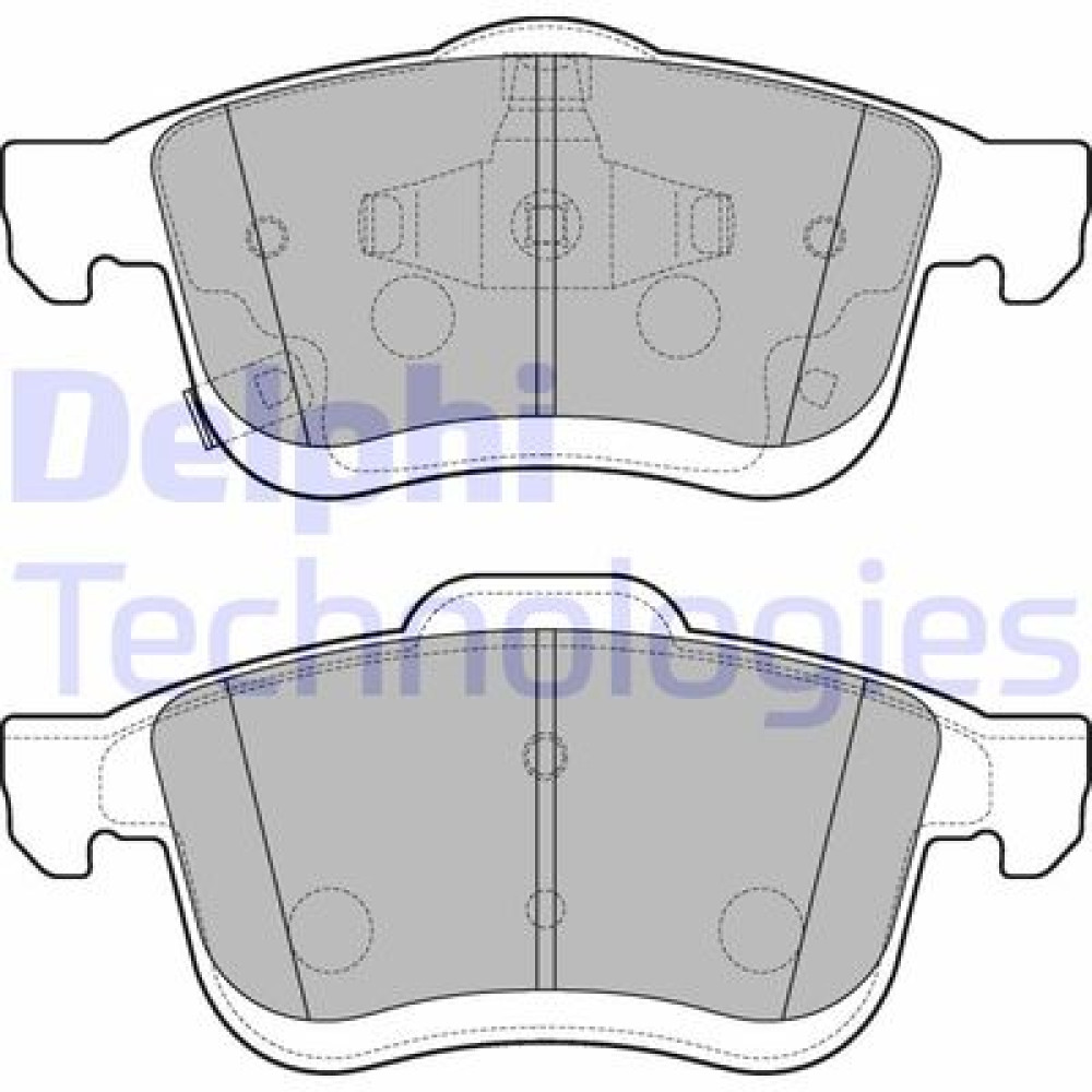 Комплект гальмівних колодок з 4 шт. дисків DELPHI lp3220
