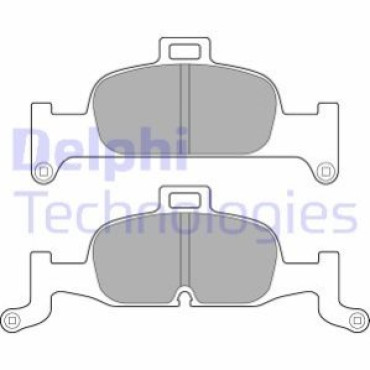 Комплект гальмівних колодок з 4 шт. дисків DELPHI lp3239