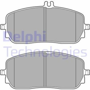 Комплект тормозных колодок из 4 шт. дисков DELPHI lp3437