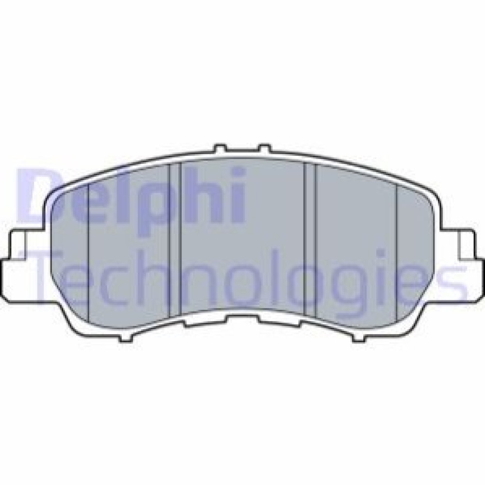 Комплект гальмівних колодок з 4 шт. дисків DELPHI lp3571