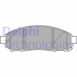 Комплект тормозных колодок из 4 шт. дисков DELPHI lp3578