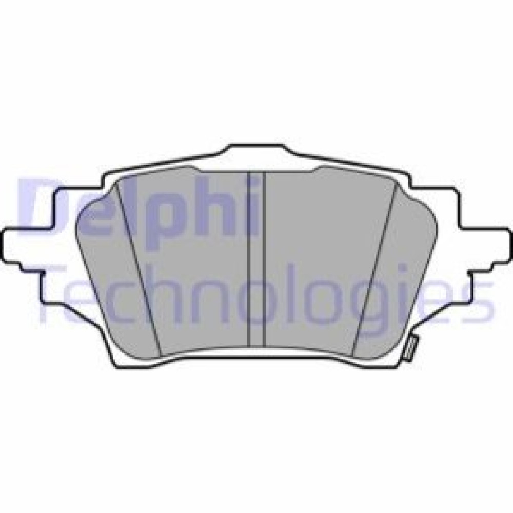 Комплект гальмівних колодок з 4 шт. дисків DELPHI lp3608