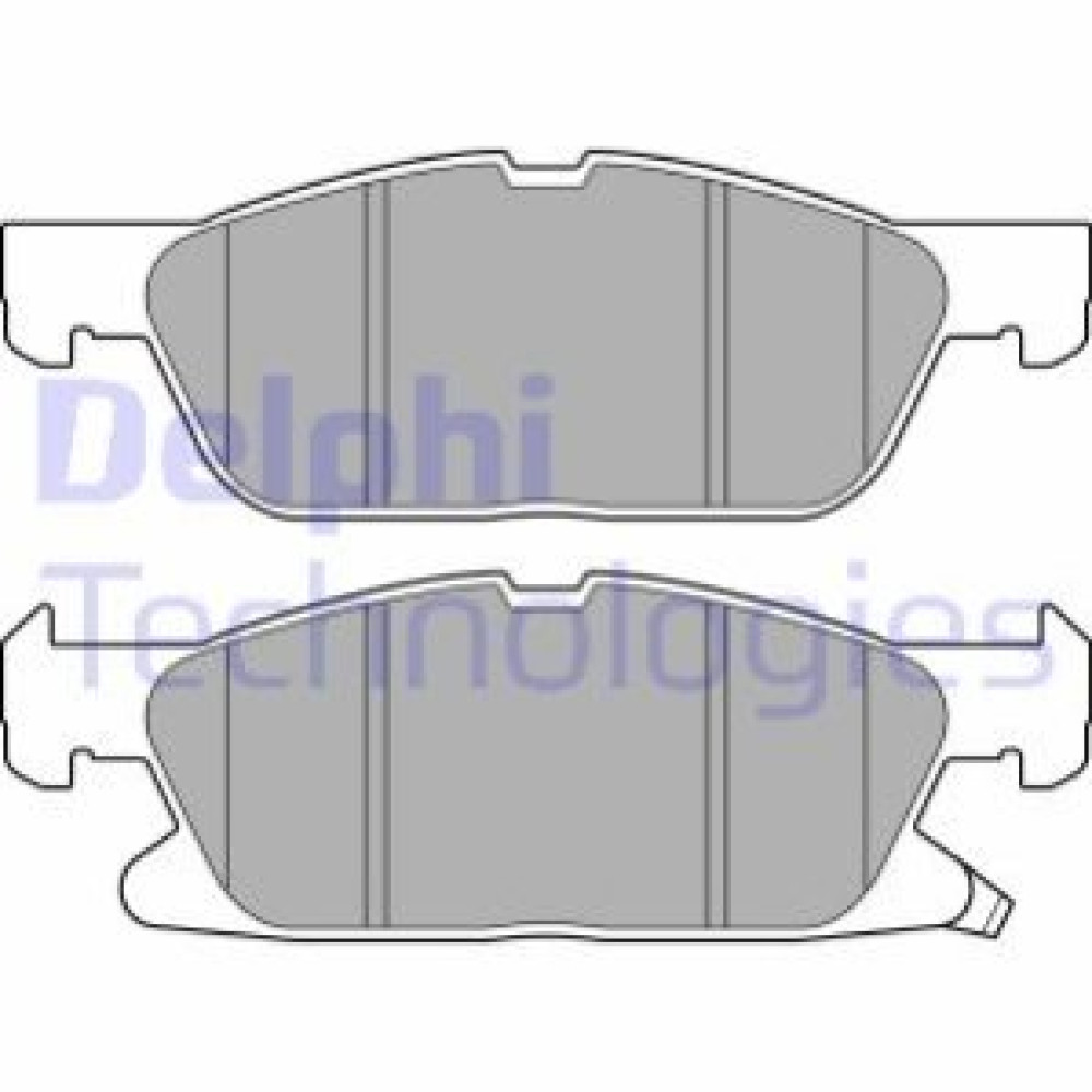 Комплект гальмівних колодок з 4 шт. дисків DELPHI lp3643