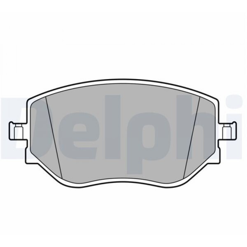 Комплект гальмівних колодок з 4 шт. дисків DELPHI lp3644