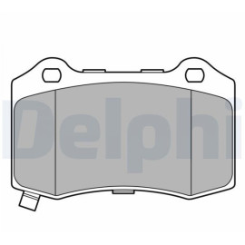 DELPHI lp3676 Комплект гальмівних колодок з 4 шт. дисків DELPHI lp3676
