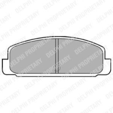 Комплект тормозных колодок из 4 шт. дисков DELPHI lp401