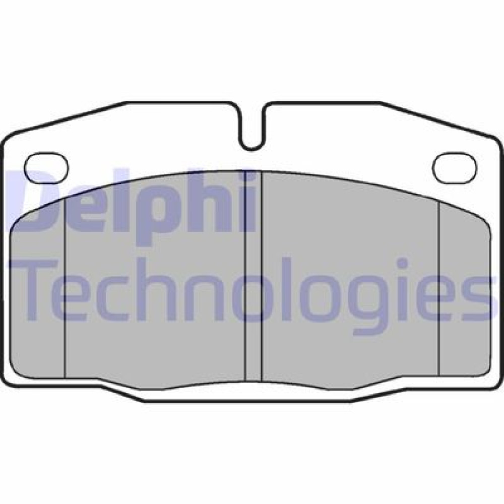 Комплект гальмівних колодок з 4 шт. дисків DELPHI lp415