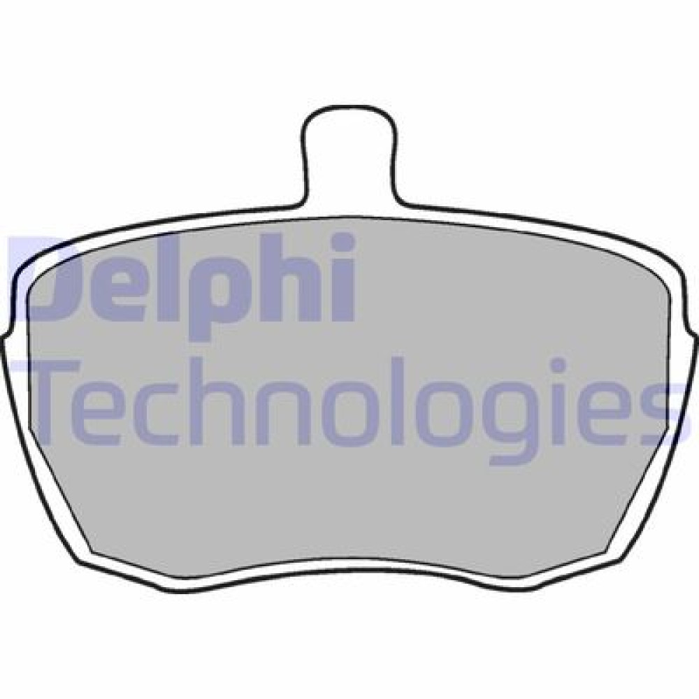 Комплект гальмівних колодок з 4 шт. дисків DELPHI lp41