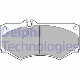 Комплект тормозных колодок из 4 шт. дисков DELPHI lp468