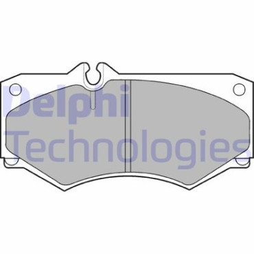 Комплект тормозных колодок из 4 шт. дисков DELPHI lp468