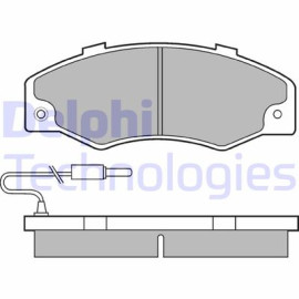 Комплект тормозных колодок DELPHI lp489