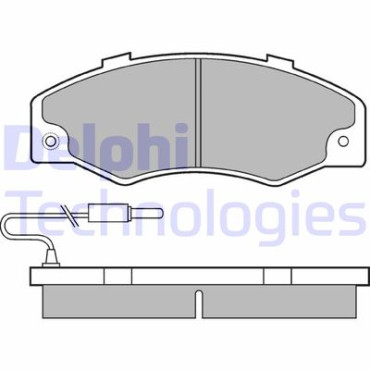 Комплект тормозных колодок DELPHI lp489