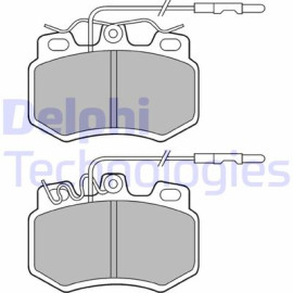 Комплект гальмівних колодок з 4 шт. дисків DELPHI lp493