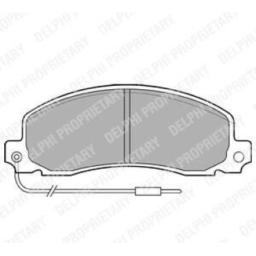 Комплект тормозных колодок DELPHI lp504