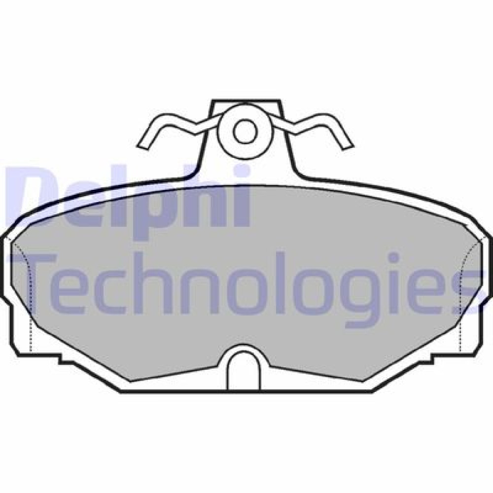 Комплект гальмівних колодок з 4 шт. дисків DELPHI lp507