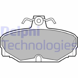 DELPHI lp507 Комплект тормозных колодок из 4 шт. дисков DELPHI lp507