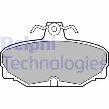 Комплект тормозных колодок из 4 шт. дисков DELPHI lp507