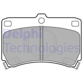 DELPHI lp531 Комплект гальмівних колодок з 4 шт. дисків DELPHI lp531