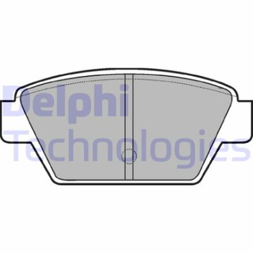 Комплект тормозных колодок из 4 шт. дисков DELPHI lp533
