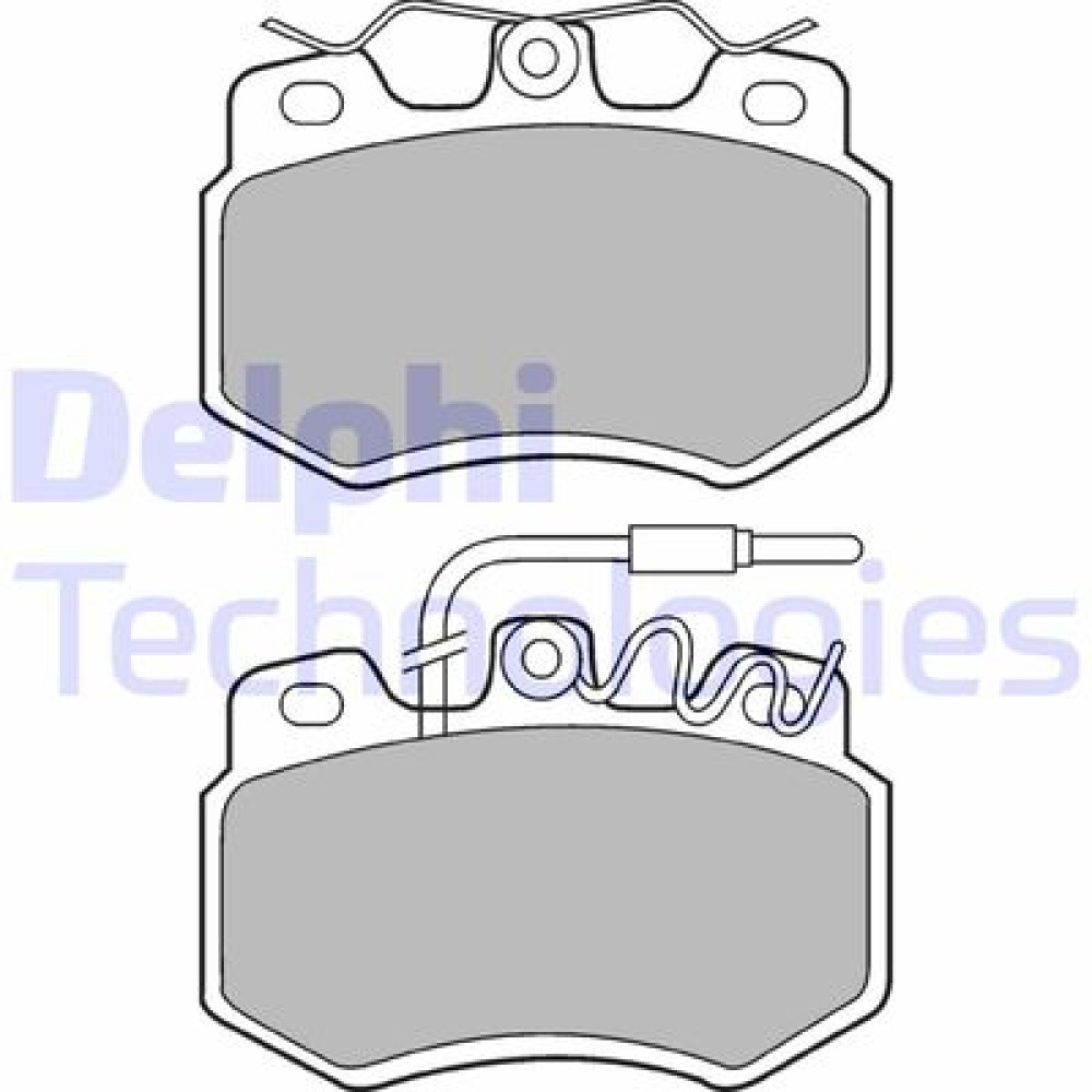 Комплект гальмівних колодок - дискові DELPHI lp536