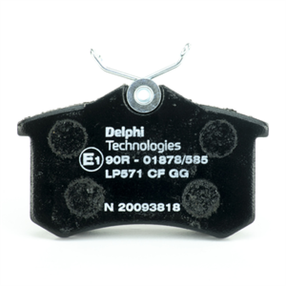 Комплект гальмівних колодок з 4 шт. дисків DELPHI lp571