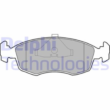 Комплект тормозных колодок из 4 шт. дисков DELPHI lp587