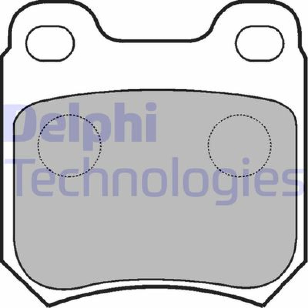 Комплект гальмівних колодок з 4 шт. дисків DELPHI lp590
