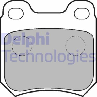 Комплект тормозных колодок из 4 шт. дисков DELPHI lp590