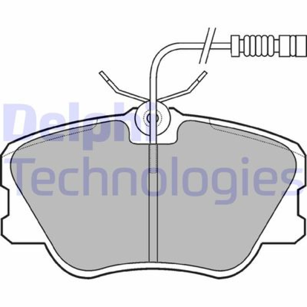 Комплект гальмівних колодок з 4 шт. дисків DELPHI lp608