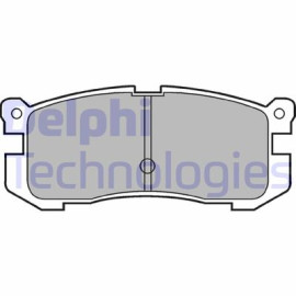 Комплект гальмівних колодок з 4 шт. дисків DELPHI lp624