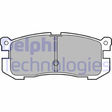 Комплект гальмівних колодок з 4 шт. дисків DELPHI lp624