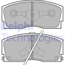 DELPHI lp626 Комплект тормозных колодок из 4 шт. дисков DELPHI lp626