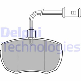 Комплект гальмівних колодок з 4 шт. дисків DELPHI lp651