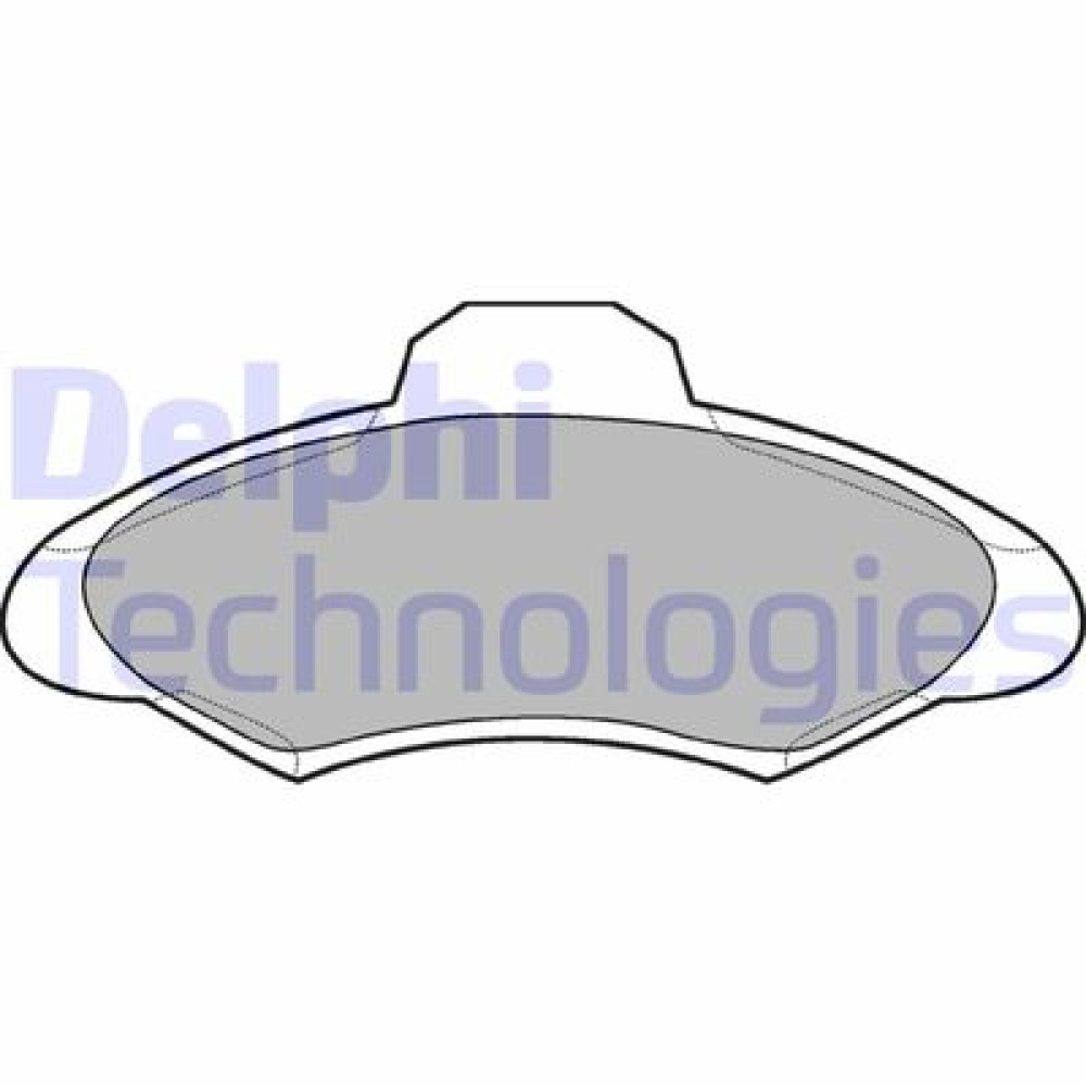 Комплект гальмівних колодок з 4 шт. дисків DELPHI lp673