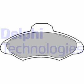 DELPHI lp673 Комплект гальмівних колодок з 4 шт. дисків DELPHI lp673