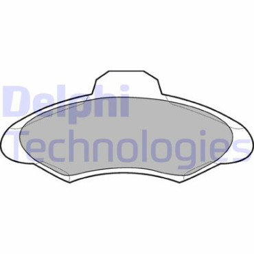 Комплект тормозных колодок из 4 шт. дисков DELPHI lp673