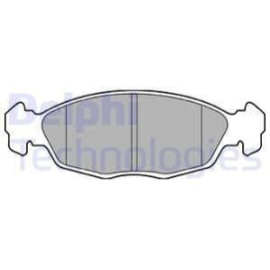 DELPHI lp702 Комплект тормозных колодок из 4 шт. дисков DELPHI lp702