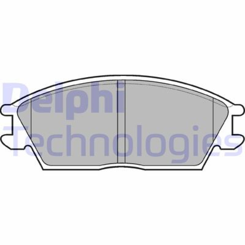 Комплект тормозных колодок из 4 шт. дисков DELPHI lp704