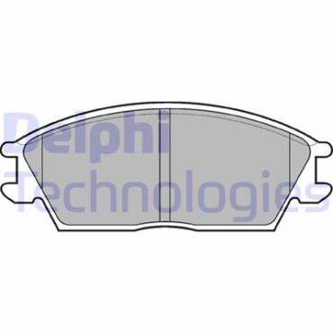 Комплект тормозных колодок из 4 шт. дисков DELPHI lp704