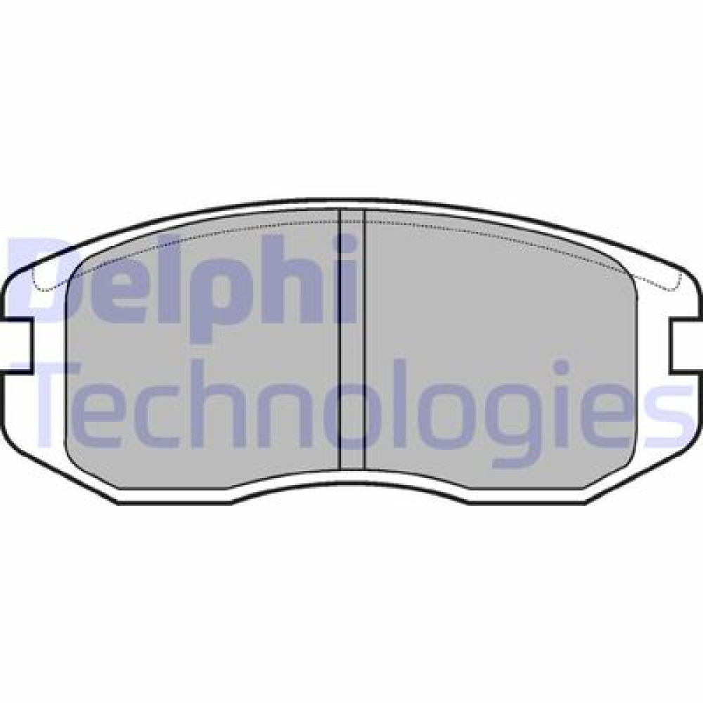 Комплект гальмівних колодок з 4 шт. дисків DELPHI lp736
