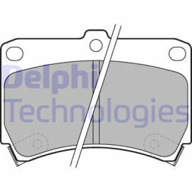 DELPHI lp743 Комплект гальмівних колодок з 4 шт. дисків DELPHI lp743