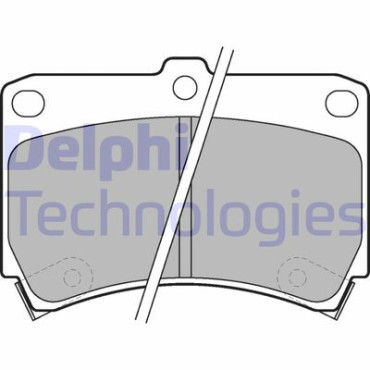 Комплект тормозных колодок из 4 шт. дисков DELPHI lp743